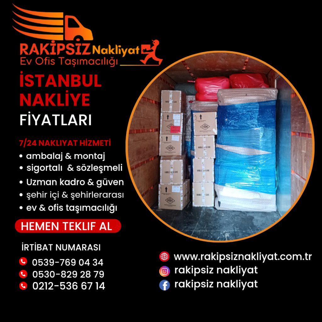 İstanbul nakliyat fiyatları