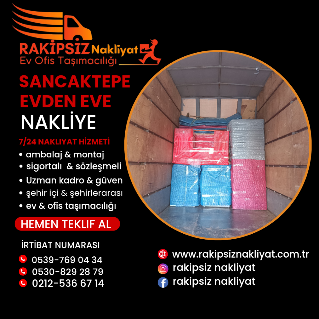 Sancaktepe evden eve nakliye 
