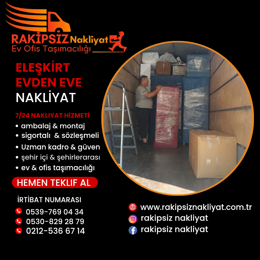 Eleşkirt evden eve nakliyat