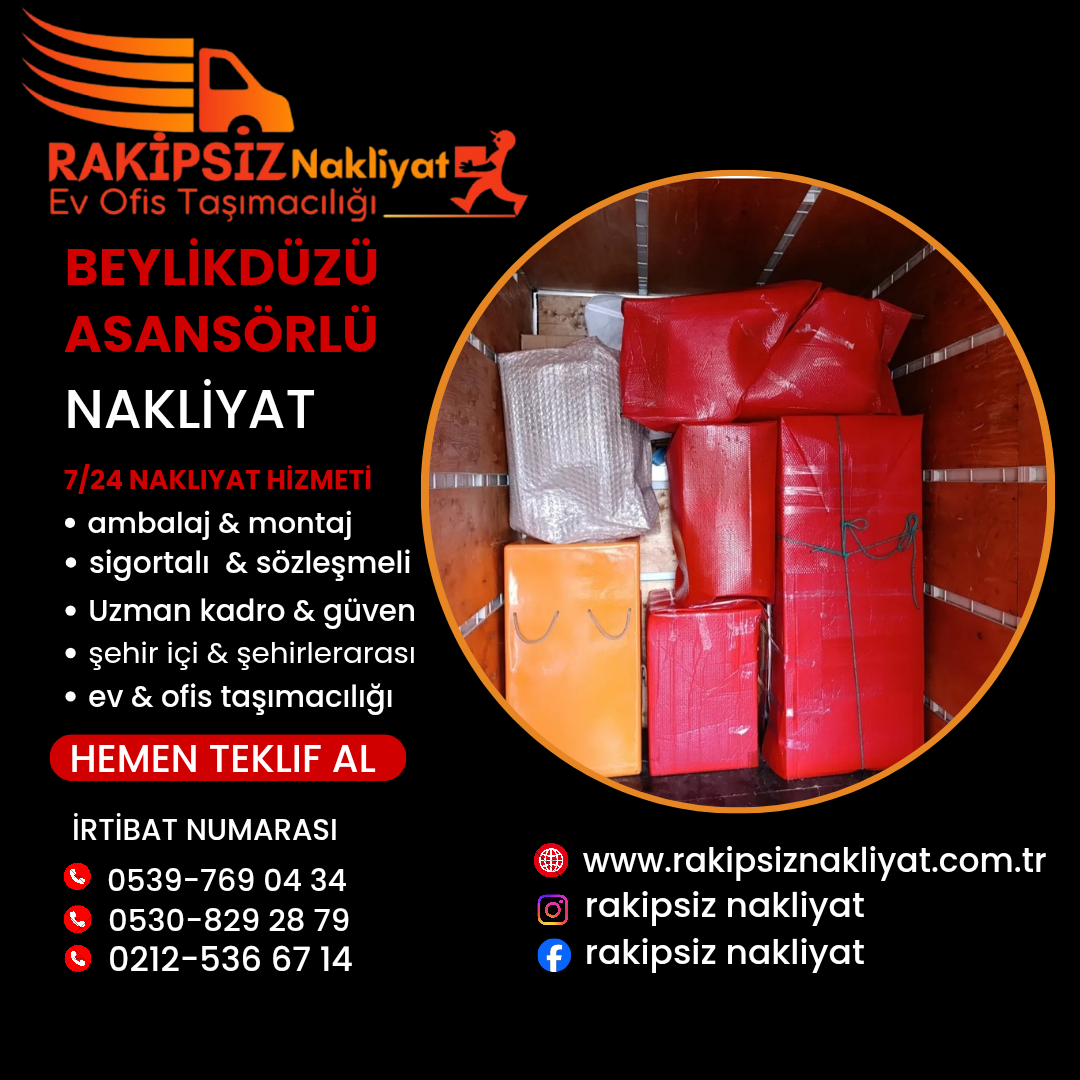 Beylikdüzü asansörlü nakliyat