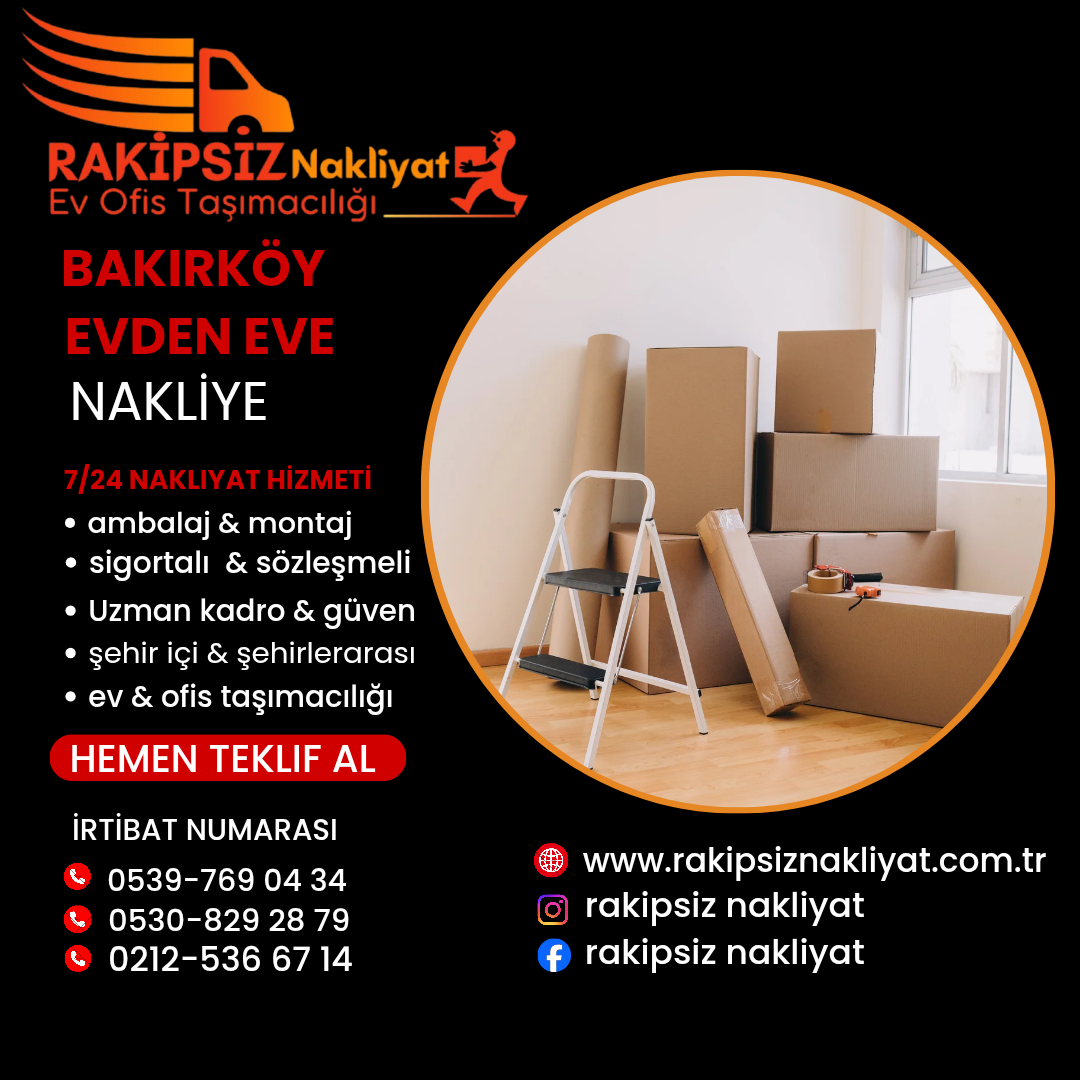 Bakırköy evden eve nakliye 