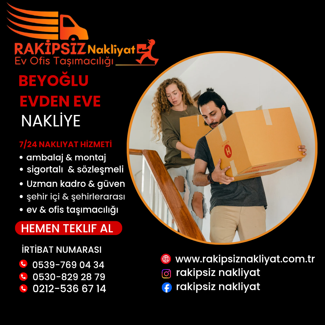 Beyoğlu evden eve nakliye 