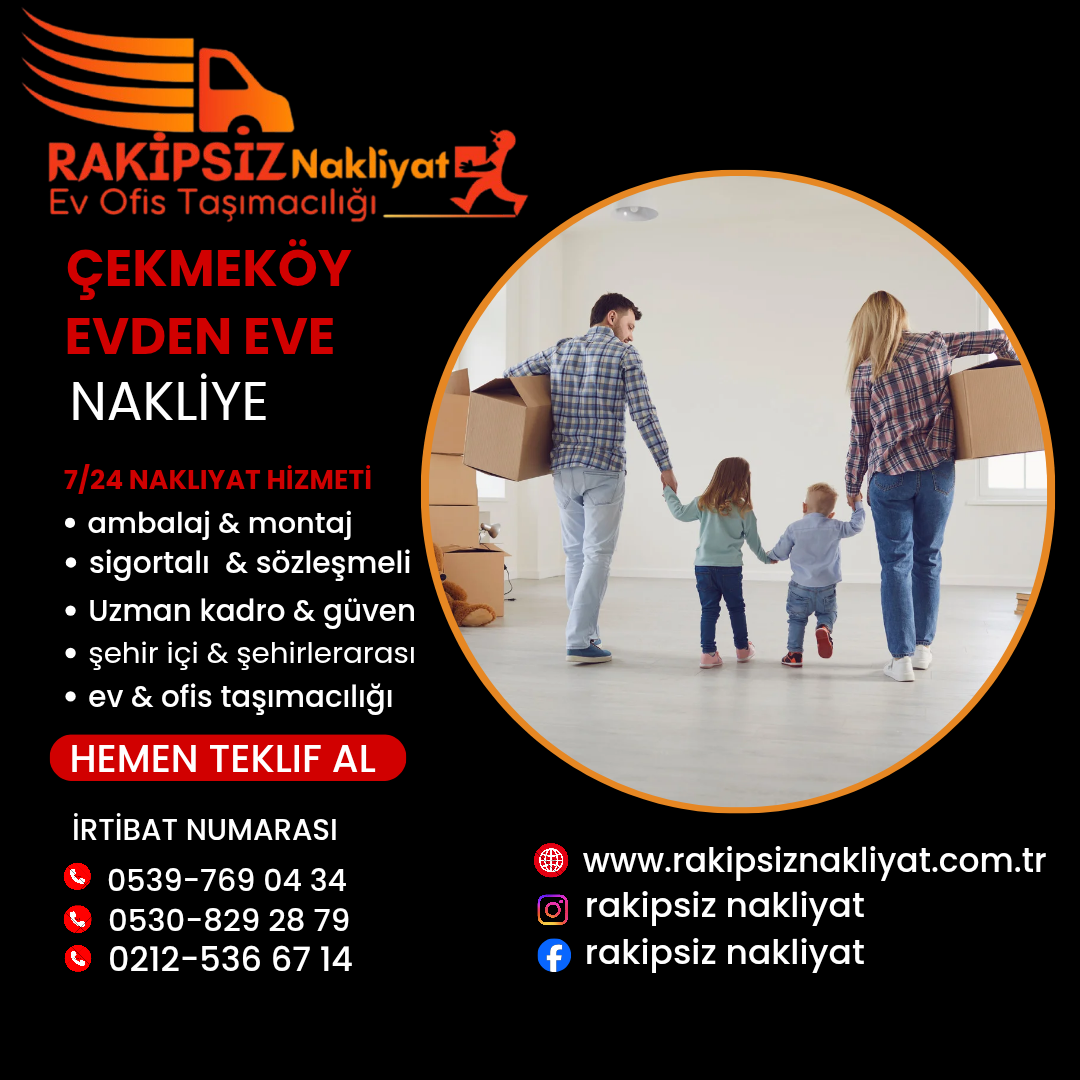 Çekmeköy evden eve nakliye