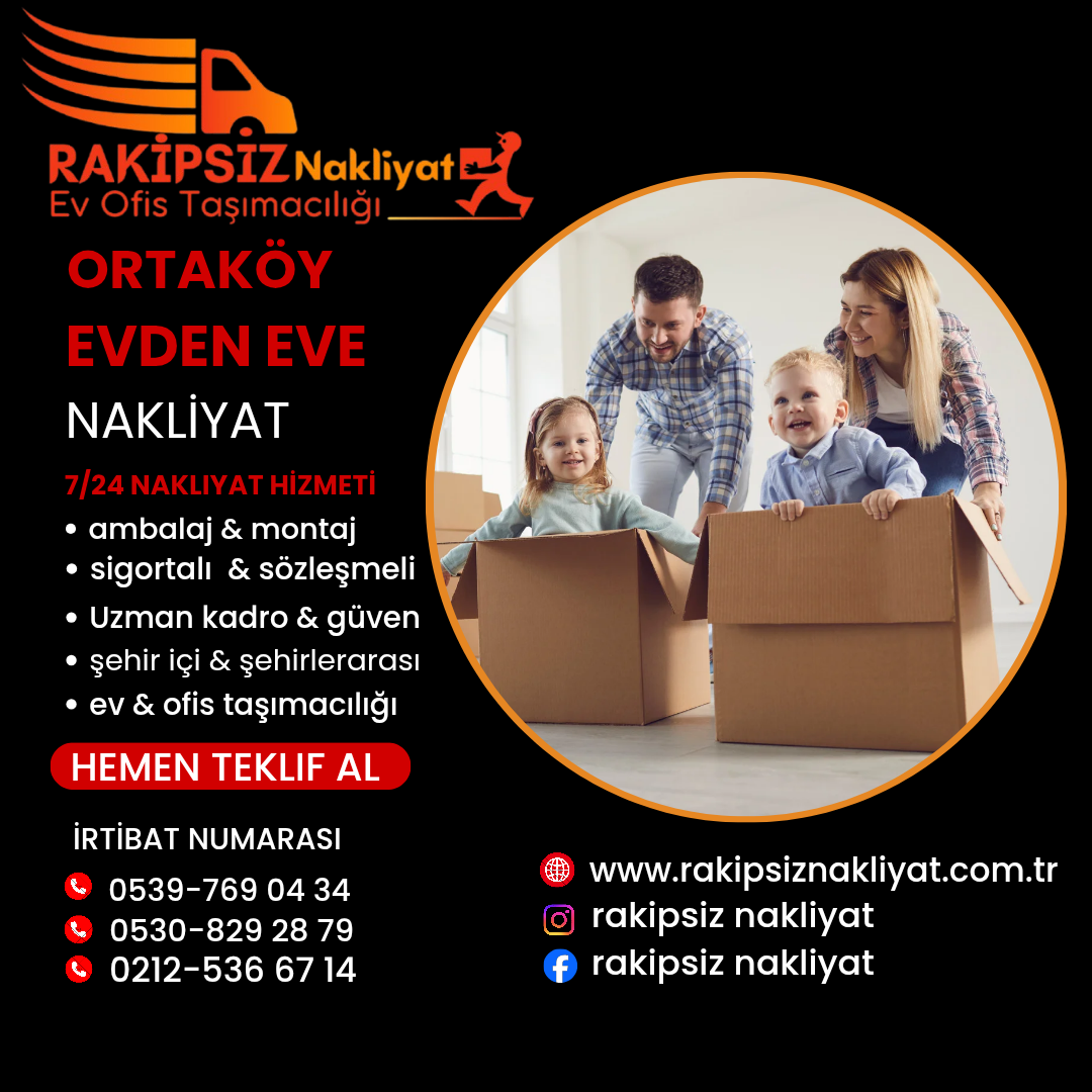 Ortaköy evden eve nakliyat 