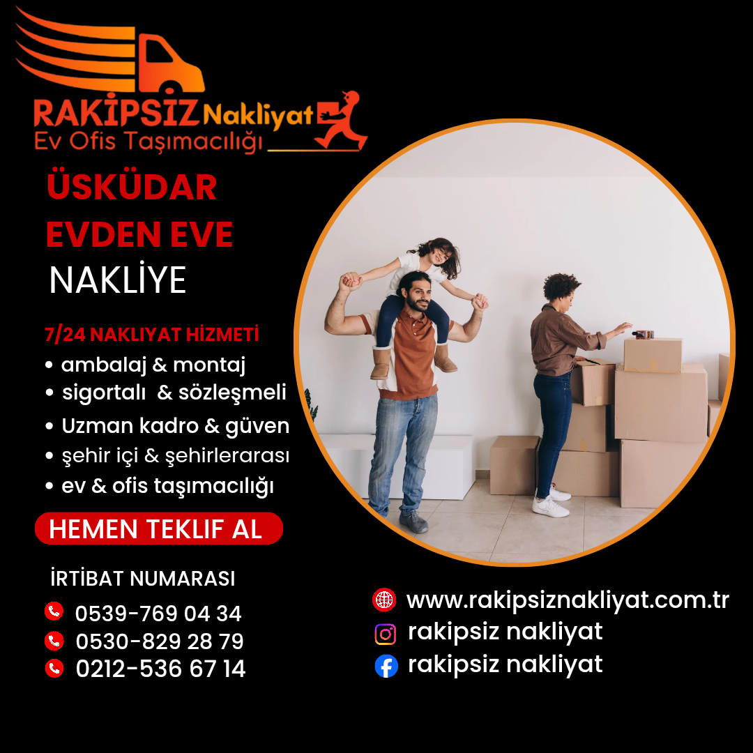 Üsküdar evden eve nakliye 