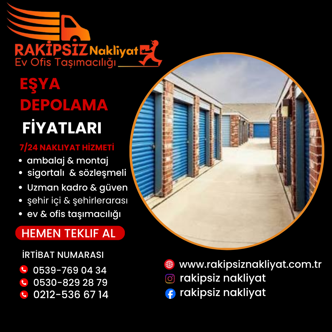 Eşya Depolama fiyatları