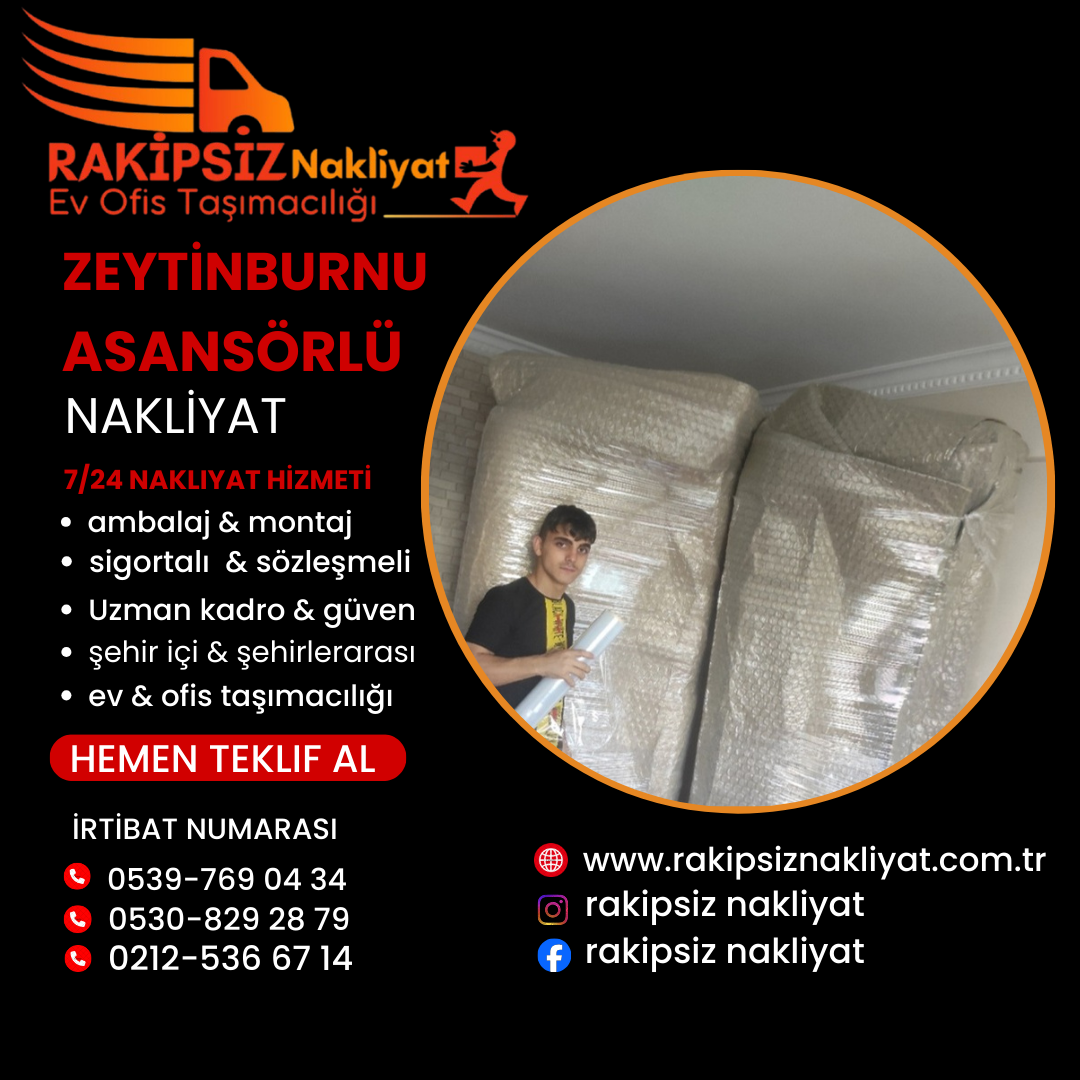 Zeytinburnu asansörlü nakliyat