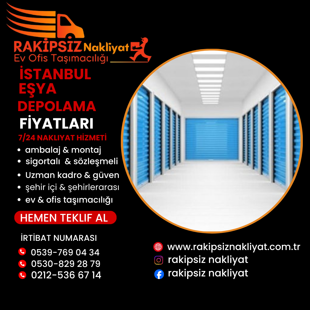 İstanbul eşya depolama fiyatları