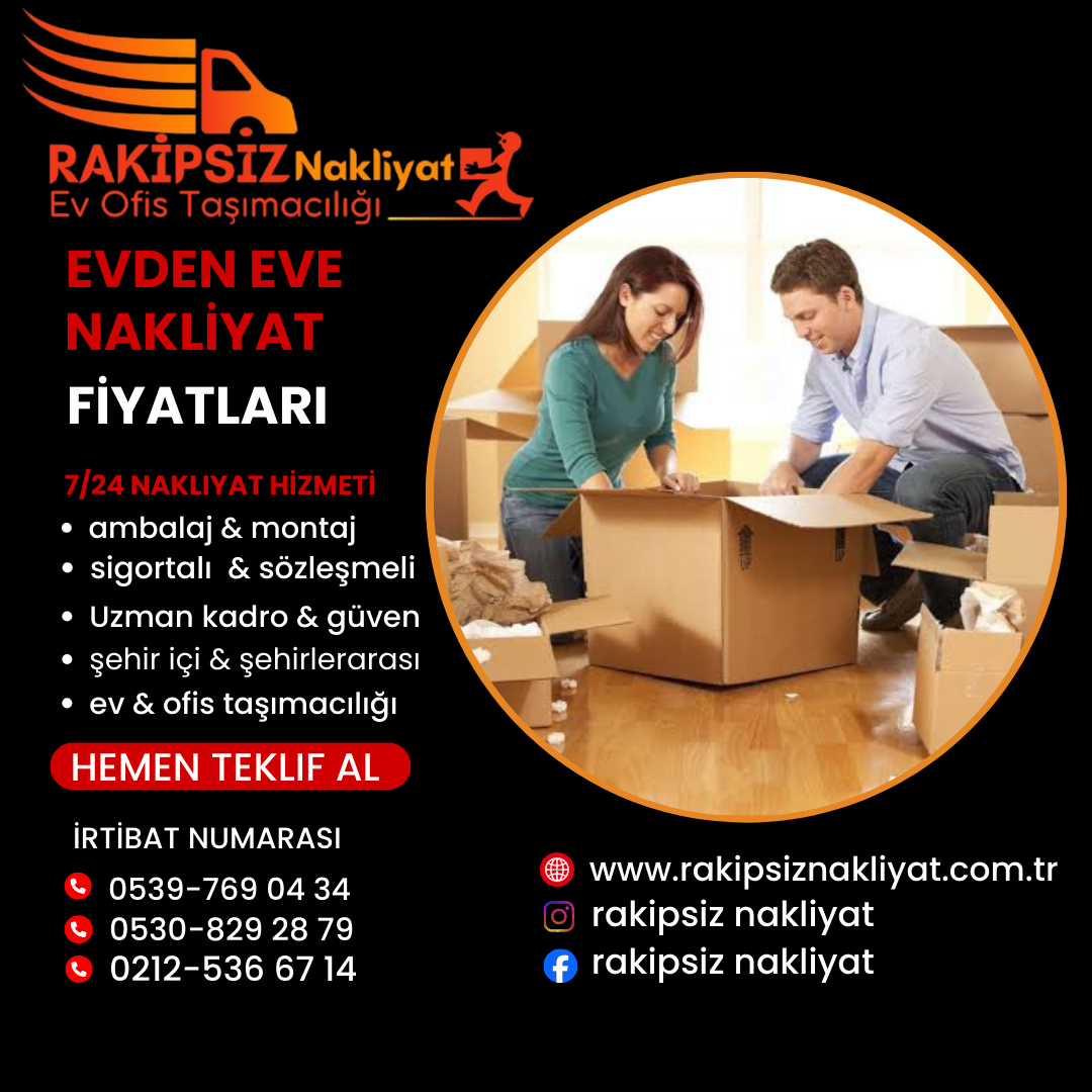 Evden eve nakliyat fiyatları